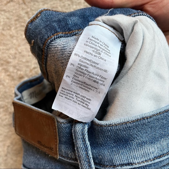 Madewell 10” High-Rise Skinny Jeans Cordova Wash Button Front - Picture 12 of 12